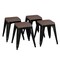 Flash Furniture 4 " Black Metal Stool with Wood Seat, PK4 ET-BT3503-18-BLK-WD-GG - alternate 8